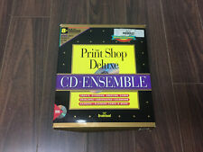 The Print Shop Deluxe CD Ensemble Macintosh Big Box Retro 90's picture