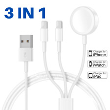 3 in 1 Magnetic USB Charging Cable For Apple iPhone Watch Series 1 2 3 4 Charger picture