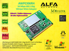 Alfa Network AWPCI06RH MINI PCI CARD 200mW Highpower Linux RTL8185B picture
