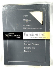 Southworth Fine Parchment Paper 65lb 100 Sheets Ivory Z980CK Open Box picture