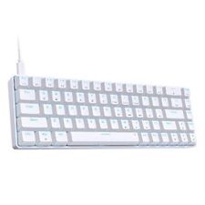  T68SE 60% Gaming Mechanical Keyboard,Ultra Compact Mini Quiet Red Switch white picture