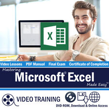 Learn Microsoft EXCEL 2013/2010 Training Tutorial DVD & Digital Course 10 Hours picture