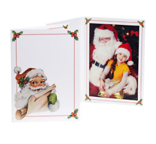 Vintage Santa 4x6 Christmas Photo Folders ( Pack of 100 ) Tap - Card Stock - NEW picture