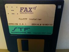 ITHistory (1994) APPLE Software: FAX STF Macintosh  (STF Tech) 3.5