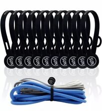 🔥10 PCS Magnetic Cable Clips Long Cord Organizers Cable Straps BNWT🔥 picture