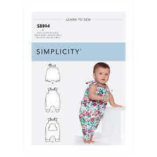 Simplicity Sewing Pattern S8894 Babies' Romper suits designed for stretch knits picture
