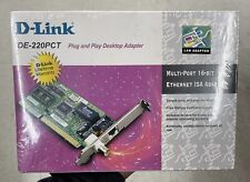Brand New D-Link DE-220PCT 10Mbps Combo 16-Bit Ethernet ISA Adapter - Sealed 🔥 picture