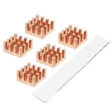 Copper Heatsink 9x9x5mm with Self Adhesive for IC Chipset Cooler 5pcs picture