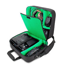 Projector Case with Shoulder Strap, Extra Storage & Custom Dividers (Green) picture