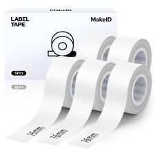 Label Tape Refill 5 Pack of Continuous Label Paper 5 White Compatible with L1... picture