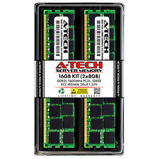 A-Tech 16GB 2x 8GB 2Rx4 PC3-12800R DDR3 1600 LV ECC RDIMM REG Server Memory RAM picture