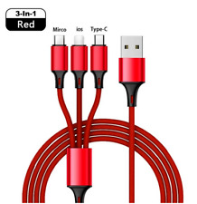 3 in 1 Fast USB Charging Cable Universal Multi Function Cell Phone Charger Cord picture