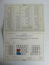 Vintage Using Wordperfect 5 Keyboard Command Map For IBM & IBM Look-Alikes picture