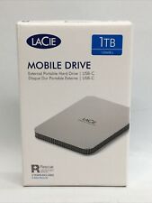 LaCie STLP1000400 1TB USB-C 3.1 Mobile Portable Hard Disk Drive Moon Silver picture