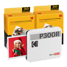 Kodak Mini 3 Retro Portable Instant Photo Printer Bundle White 3x3 In picture