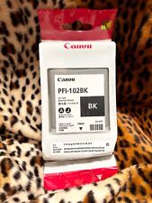 NEW CANON PFI-102BK BLACK INK TANK CARTRIDGE DATED 10/2013 picture