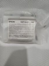 GENUINE EPSON T5807 LIGHT BLACK INK STYLUS FACTORY SEALED picture