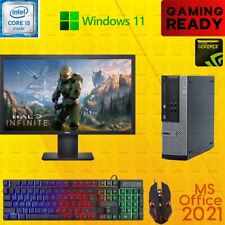 Dell i5 Gaming Desktop PC Computer Nvidia GT1030 Win11 16GB 1TB 22