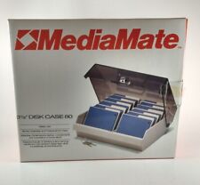 Disk Storage Box With Lock Media Mate 3-1/2 inch Holds 80 Disks NEW in Open Box picture