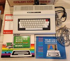 1980 Radio Shack Tandy TRS 80 Color Computer 2 w/Original Box Manuals Untested picture