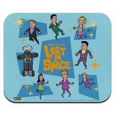 Lost In Space Cartoon Crew Floating Low Profile Thin Mouse Pad Mousepad picture