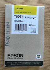 09-2011 NEW IN BOX GENUINE EPSON T6054 YELLOW K3 INK 110ML STYLUS Pro 4800 4880 picture