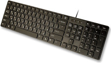USB Keyboard with Russian English Cyrillic Letters/Characters- Full Size Slim picture