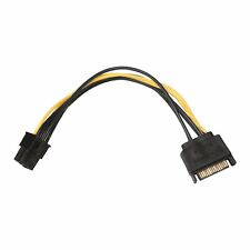 15pin SATA Power to 6pin PCIe PCI-e PCI Express Adapter Cable for Video Card picture