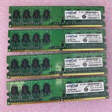 4x 1GB Crucial CT12864AA667.M8FM 240-PIN DIMM 128Mx64 DDR2 desktop memory RAM picture
