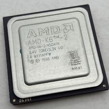 AS-IS AMD K6-2 450AHX 450MHz 2.4v core 3.3V Socket 7 CPU 1998 Vintage K6-II 450 picture