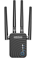MSRM 1200Mbps Dual Band High Speed Repeater Black US754AC Signal Booster (7233) picture
