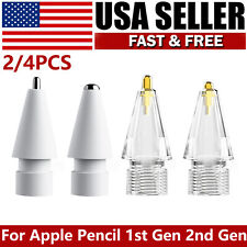 2/4Pcs New Tips Replacement for Apple Pencil 1st Gen 2nd Gen Pen iPad Pro US picture