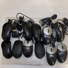 11x LOT- Black Dell Wired USB 3-Button Scroll Wheel Optical Mouse 011D3V 0356WK picture