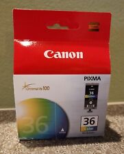 Lot of (3) Genuine Canon Pixma 36 Color CLI-36 6617G06 Ink  Sealed in Box NEW picture