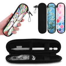 For Apple Pencil Case Holder Soft Neoprene Zipper Carrying Bag Pouch w Carabiner picture
