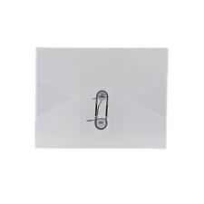 JAM Paper Plastic Portfolio with Button & String Closure Small 5 1/4 x 6 3/4 x picture