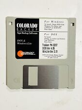 Vintage 1992 Colorado Tape Backup Software For DOS & Windows Floppy Disc picture