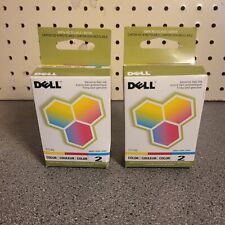 Two Brand New In Box Dell Series 2 Mo: 7Y745 Color Ink Cartridges  picture