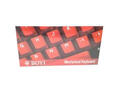 61 Keycaps 60 % Mini Keyboard For Mechanical Gaming Switches Red+Black  picture