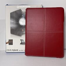Marware C.E.O. Hybrid Case for iPad 3rd Generation Red Leather New picture