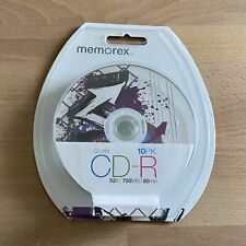 Memorex Graffiti 10 Pack CD-R 52X 700 MB 80 min Blank CD New Sealed picture