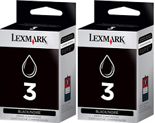 New Genuine Lexmark 3 2PK Ink Cartridges X Series X3530 X3550 Z Series Z1410 picture