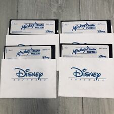 Vintage IBM Computer 5.25 Floppy DISNEY MICKEY'S JIGSAW PUZZLE Disks Only As is picture