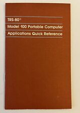 TRS-80 Model 100 Applications Quick Reference Tandy Radio Shack picture