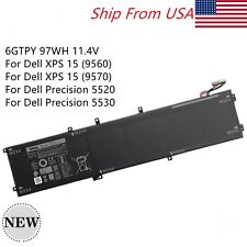 New Genuine OEM 97Wh 6GTPY Battery For Dell Precision 5520 5530 XPS 15 9560 9570 picture
