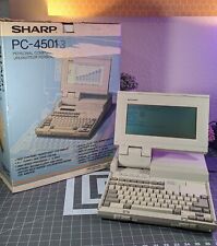 Sharp PC-4501 Vintage Laptop Computer With Original Box | 1988 picture