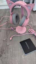 Razer Kraken Kitty, RGB USB Gaming Headset with Microphone, Pink and Base picture