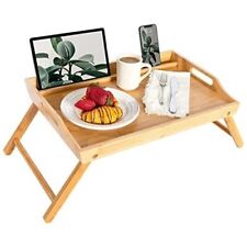NEW, Bamboo Bed Tray, Lap Desk with Phone Holder  #519/536 picture