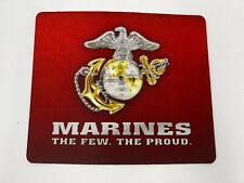 US MARINE CORPS EGA THE FEW THE PROUD ON RED NEOPRENE MOUSE PAD MADE IN USA picture