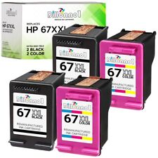 For HP 67XL XXL Black & Color Ink for Deskjet Plus 4140 4152 4155 4158 picture